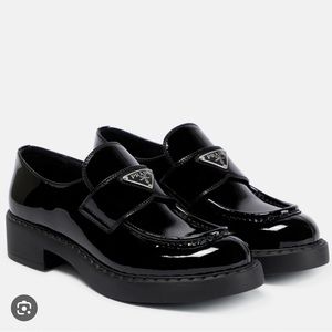 Prada patent leather loafers